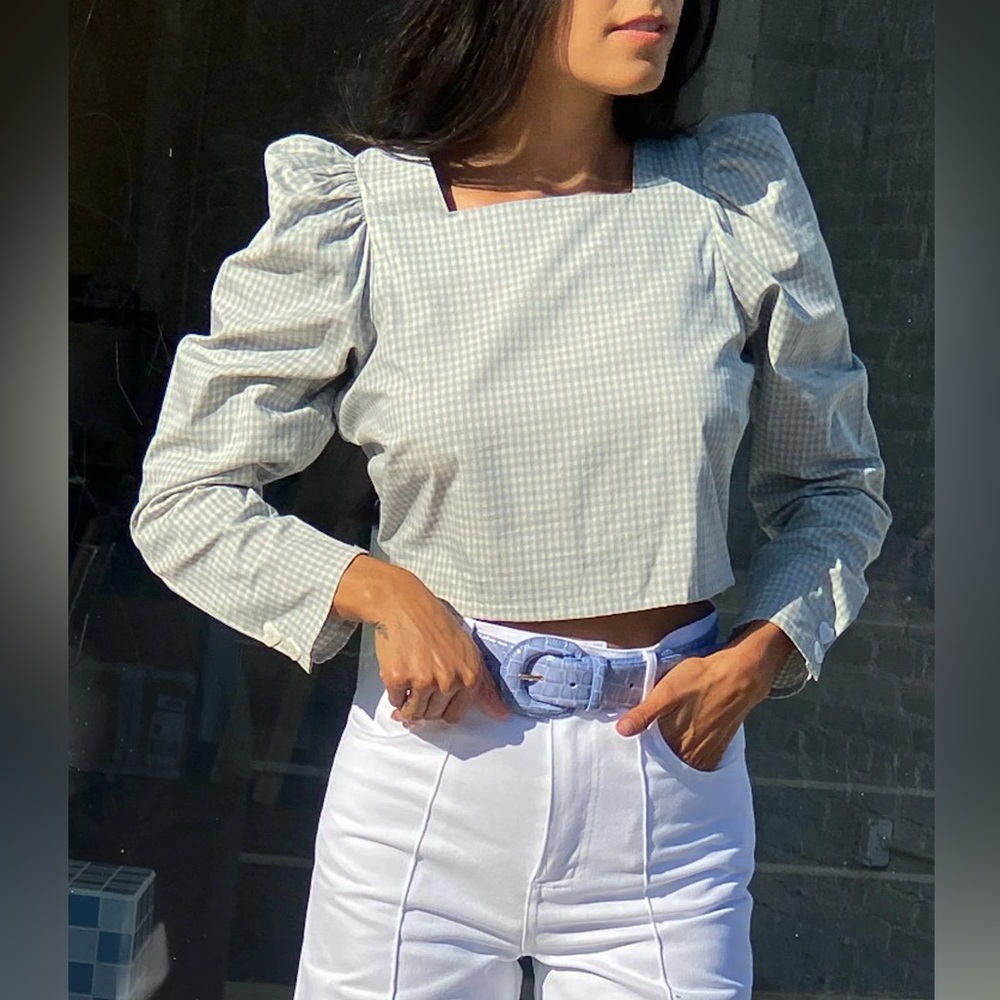 Lisa Says Gah Maddie gingham top